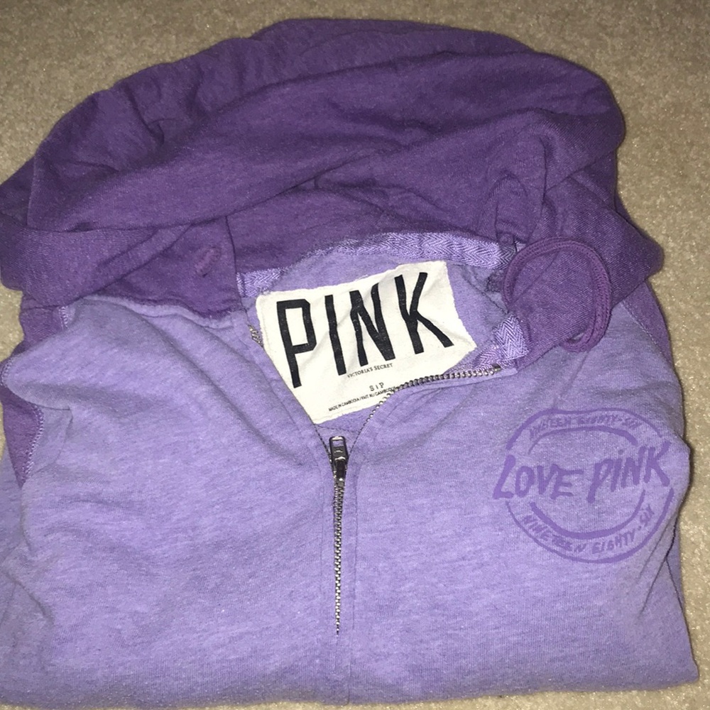 VS pink zip up